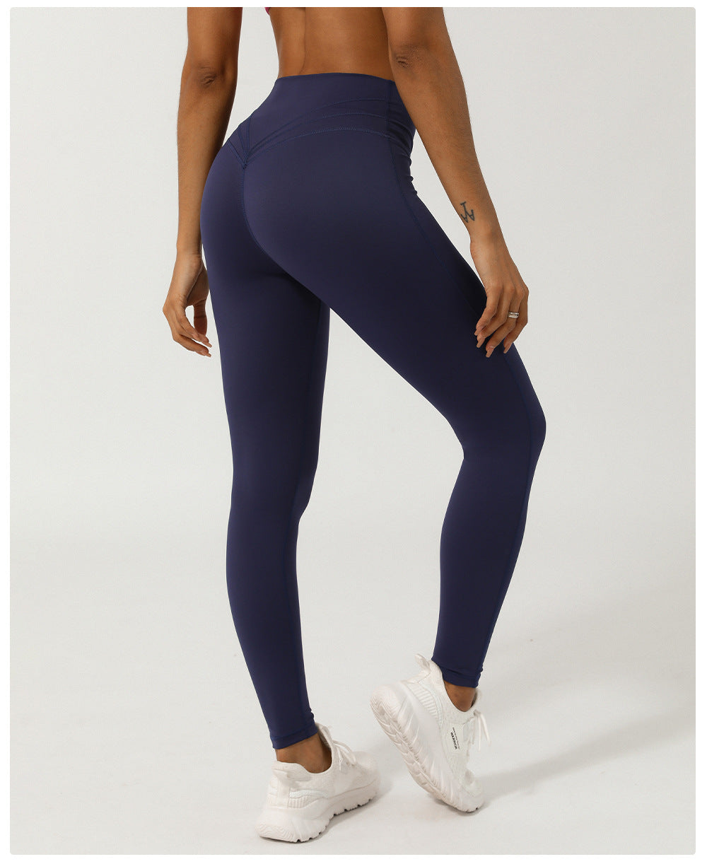 V-Shaped Cross Waist Leggings