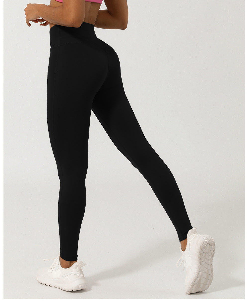 V-Shaped Cross Waist Leggings