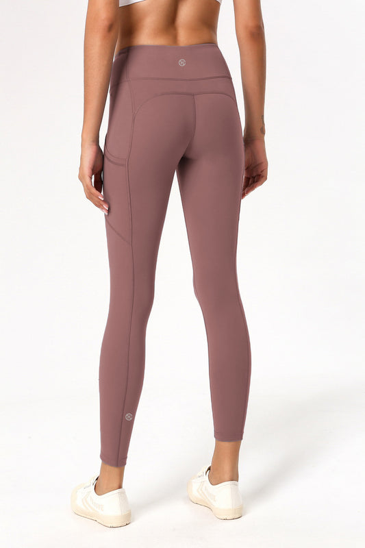 High Raise Yoga Leggings With Side Pockets