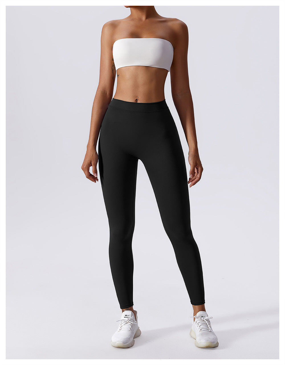 Pleated V-shaped Back Leggings