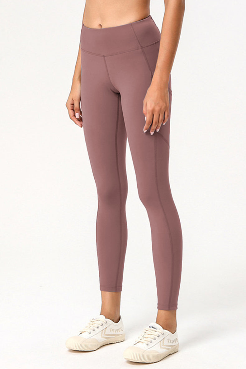 High Raise Yoga Leggings With Side Pockets