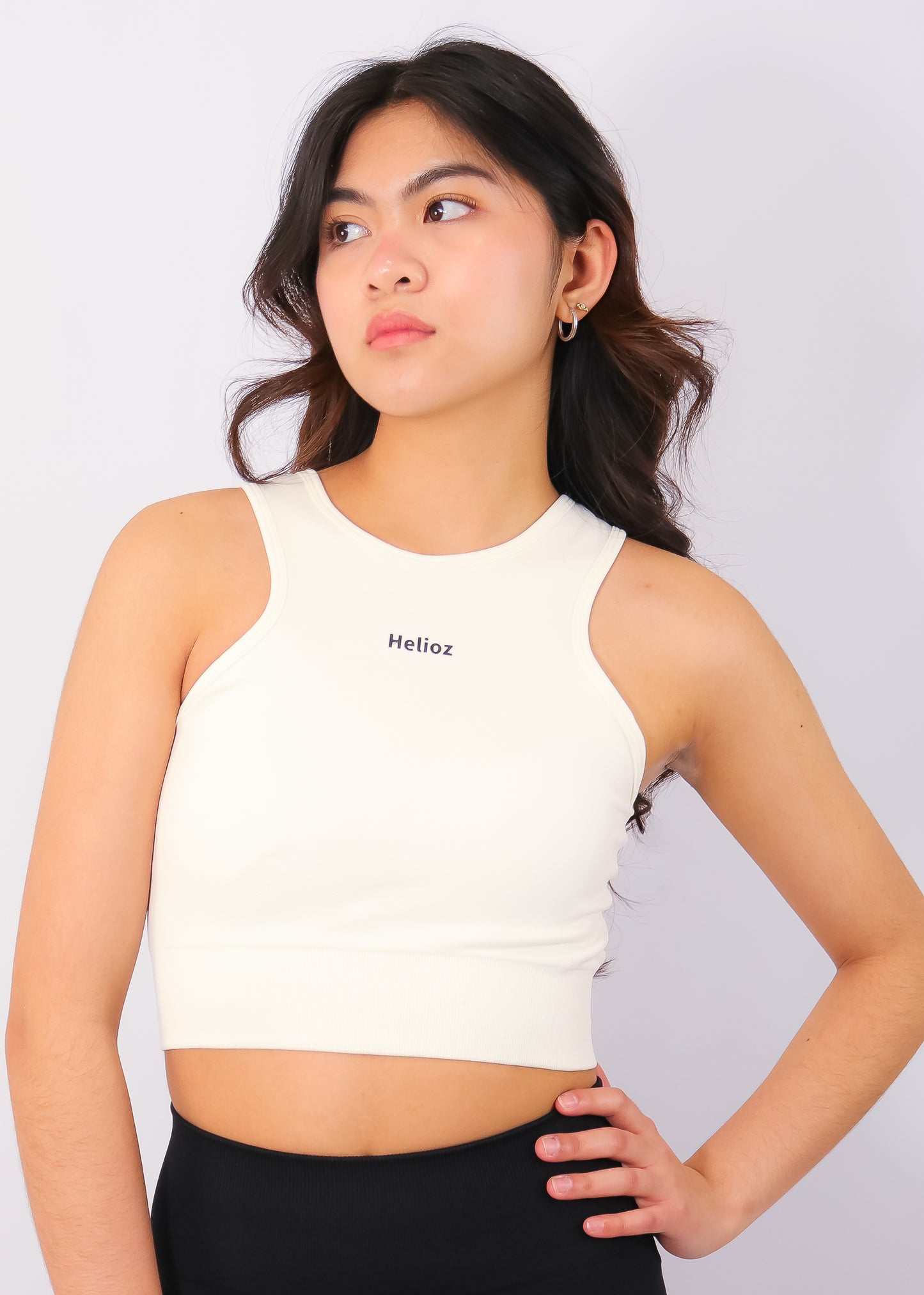 Long Crop Sports Bra