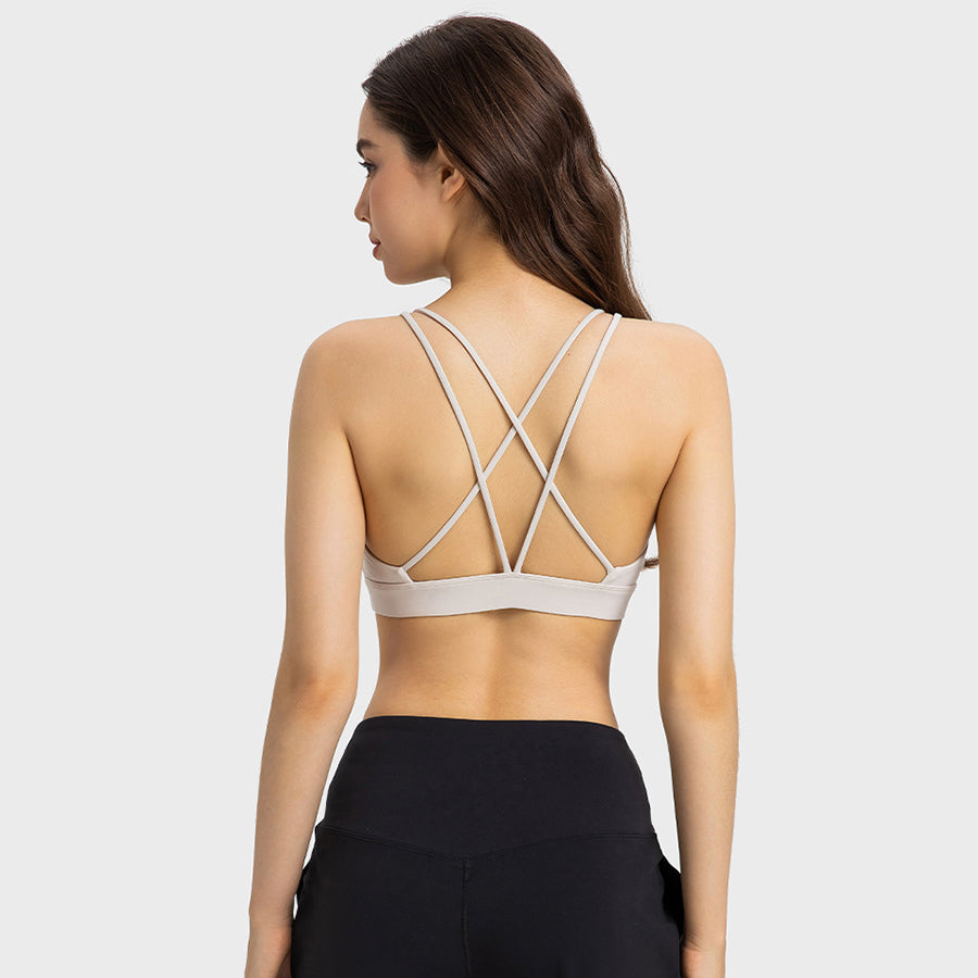 Skin-friendly sexy back sports bras