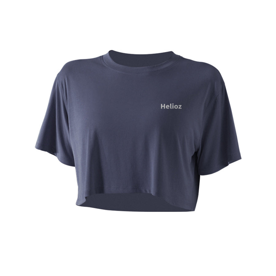 Cropped Loose Fit Tee – Helioz Athletic
