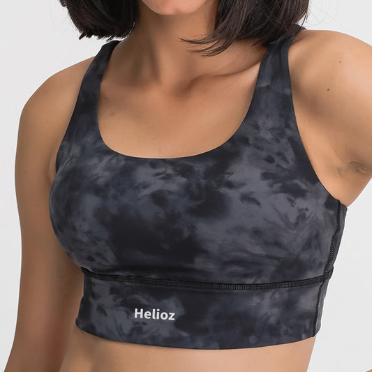 Cross back sports bra