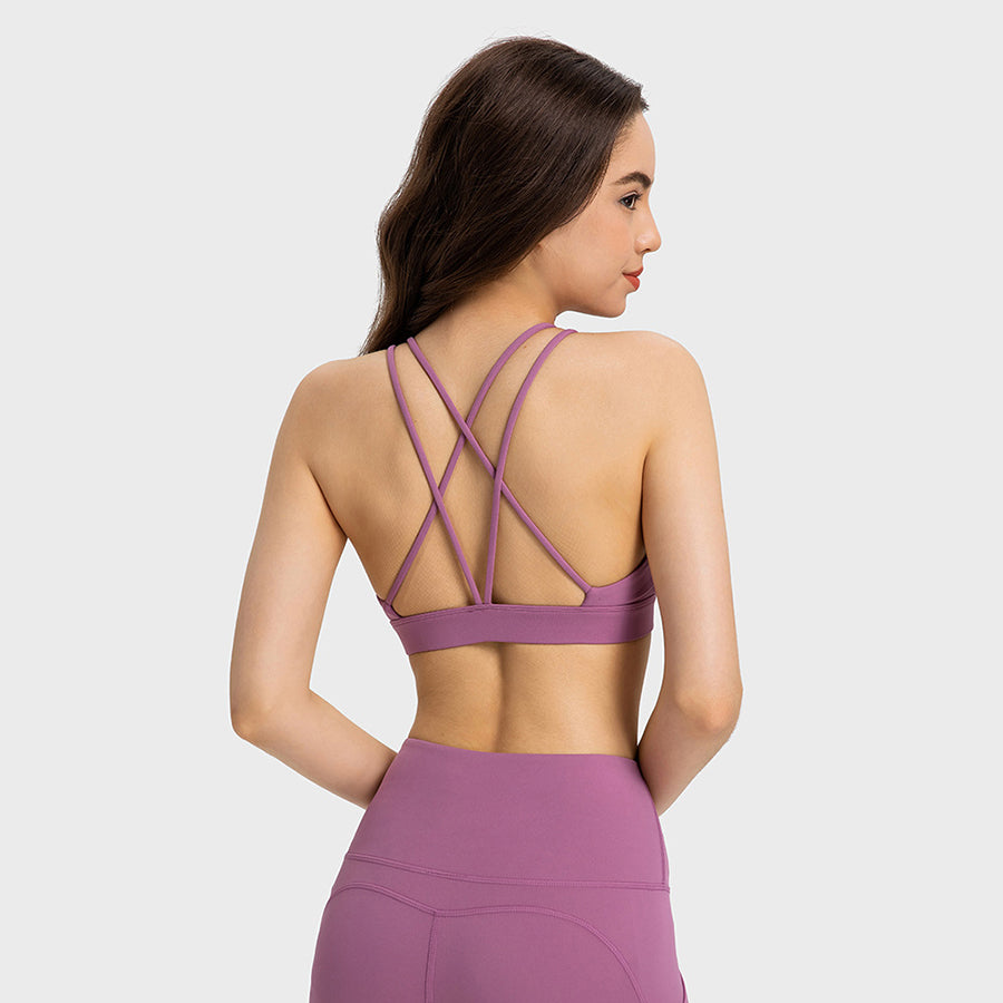 Skin-friendly sexy back sports bras